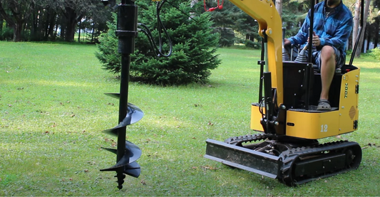 How to Install Hydraulic Auger on a Mini Excavator