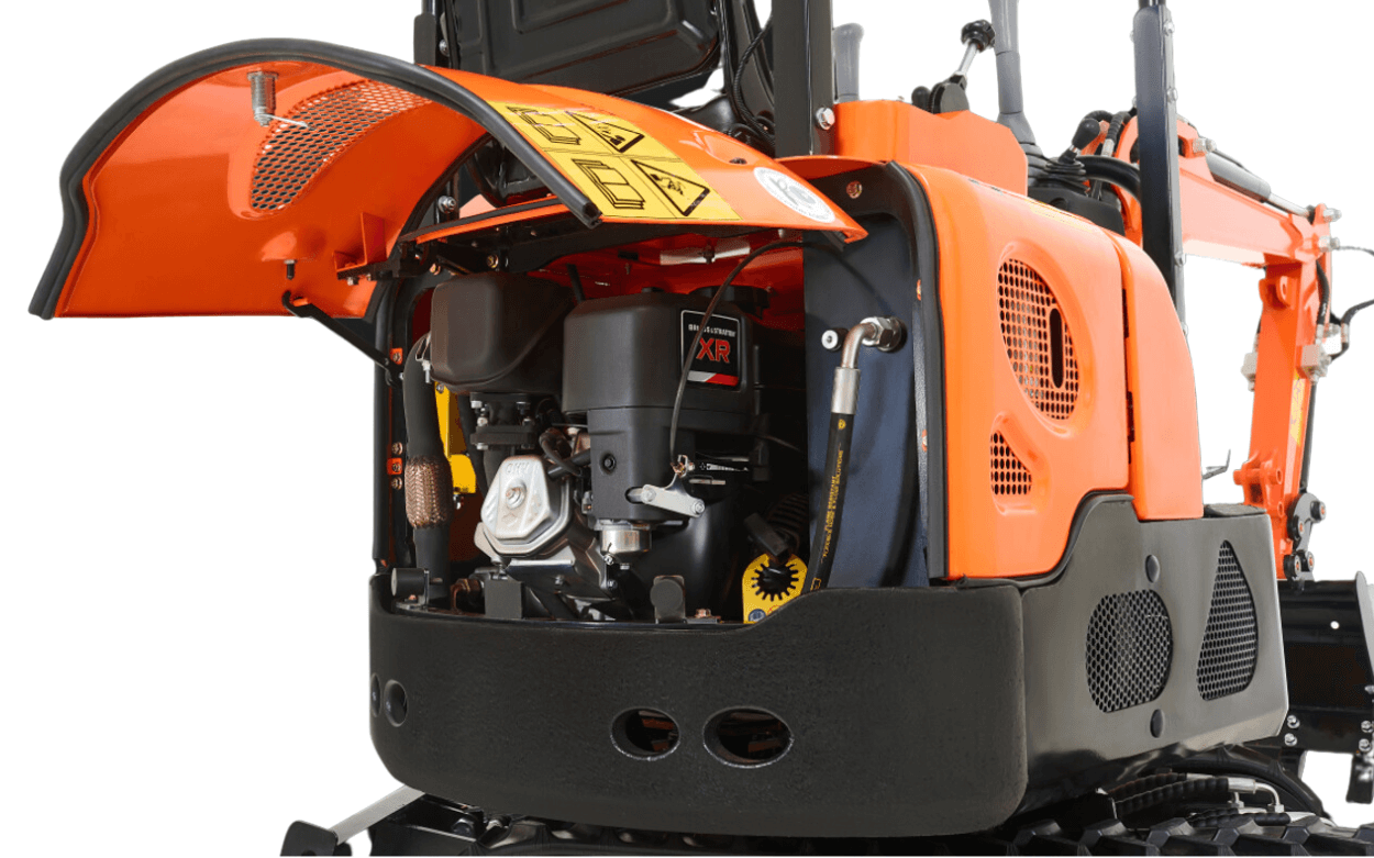 Maintenance is quick and hassle-free on our AHM mini excavator