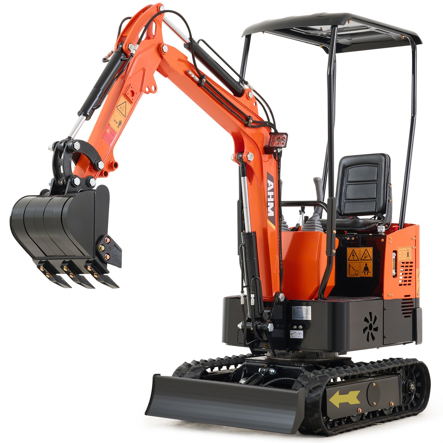 AHM 1 Ton Mini Excavator 13.5 hp Micro Tracked Crawler with EPA Certified Engine