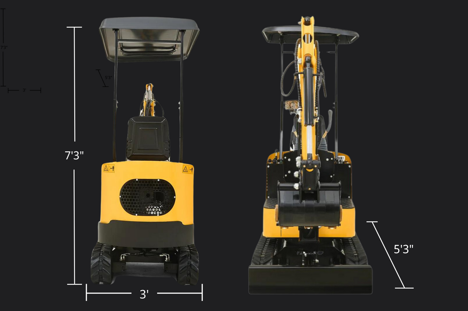 small excavator Perfect for Tight Spaces