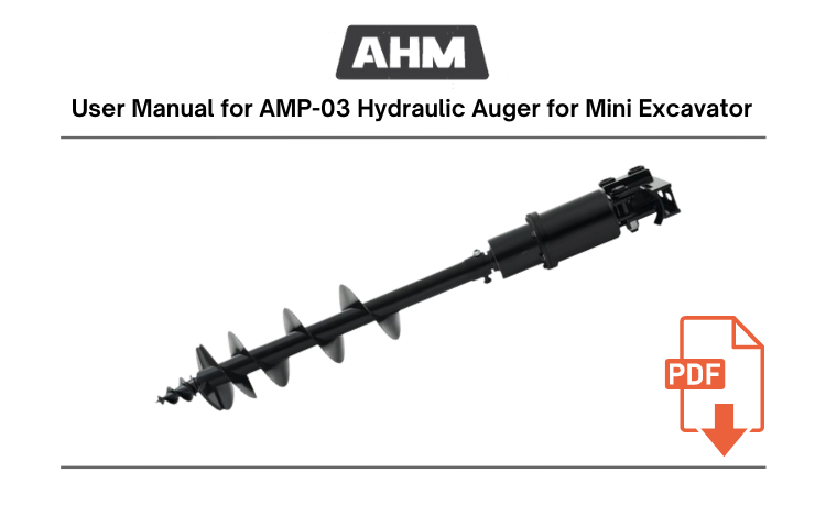 AMP-03 Hydraulic Auger for Mini Excavator