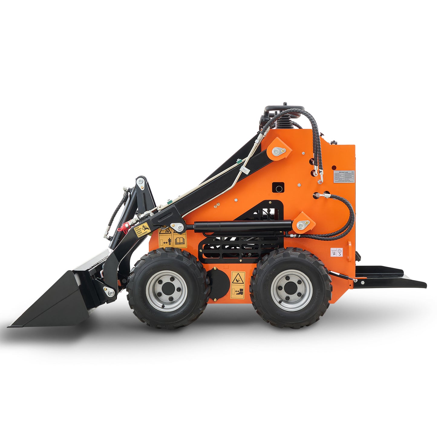 AHM Stand-On Mini Skid Steer with Bucket 23 hp EPA Gas Engine Small Skid Loader